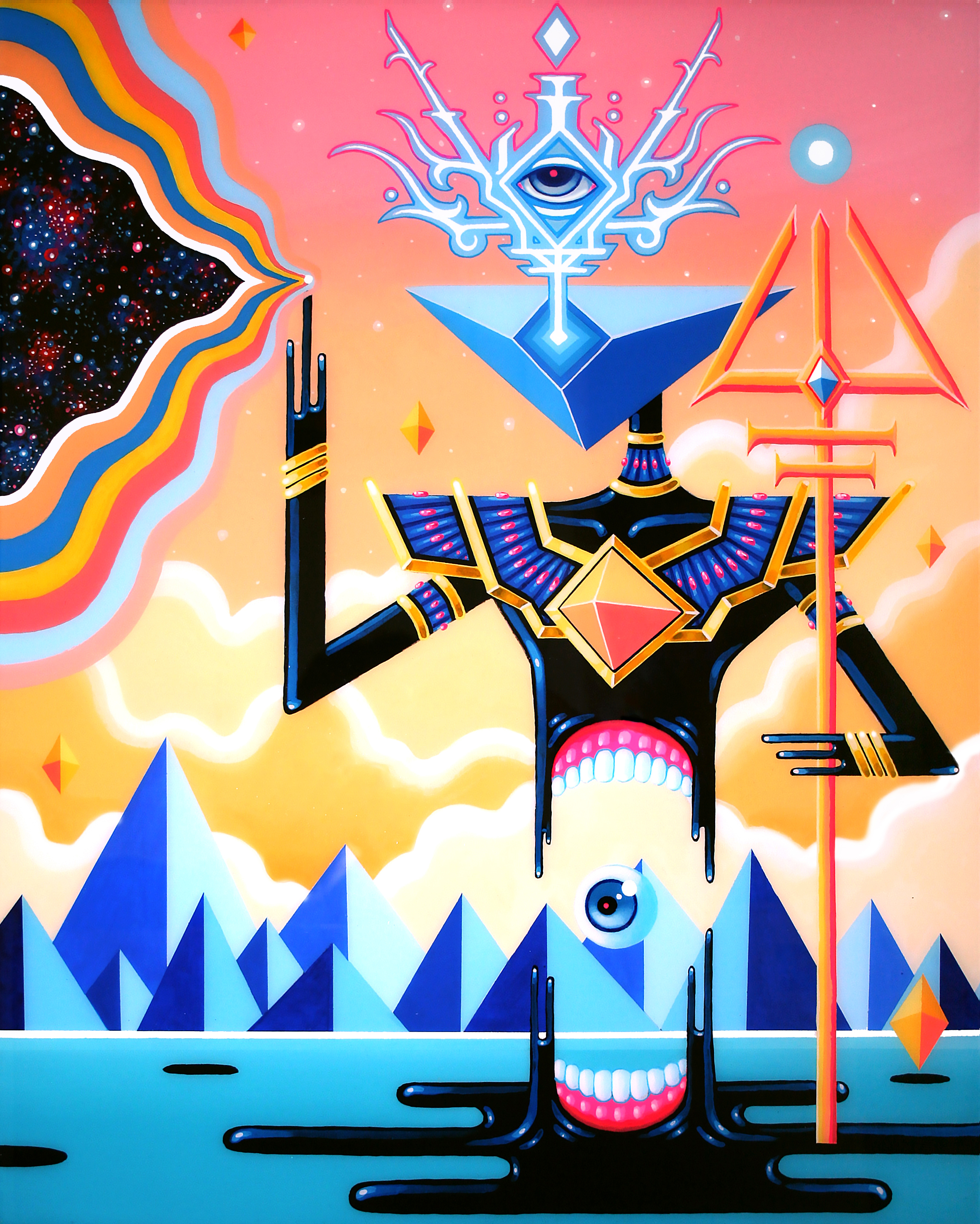 "THE ANCIENT SLEEPER AWAKENS"  Giclee Print