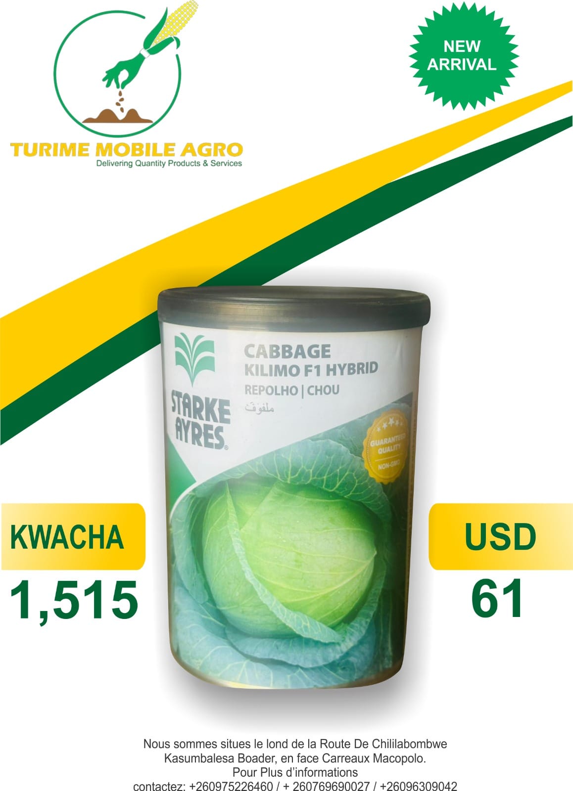 Cabbage Kilimo F1 Hybrid Seeds