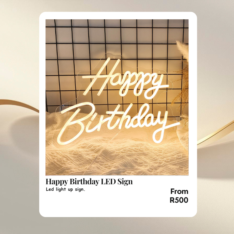 Happy Birthday LED Sign