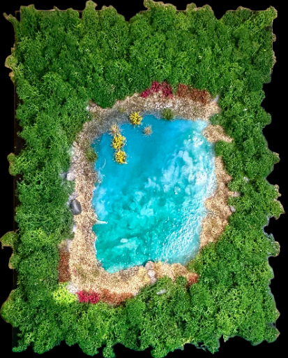 Quadro Bosco & Lago cristallino