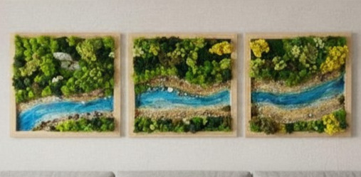 Quadro 3D Fiume & Natura - Danubio Blu