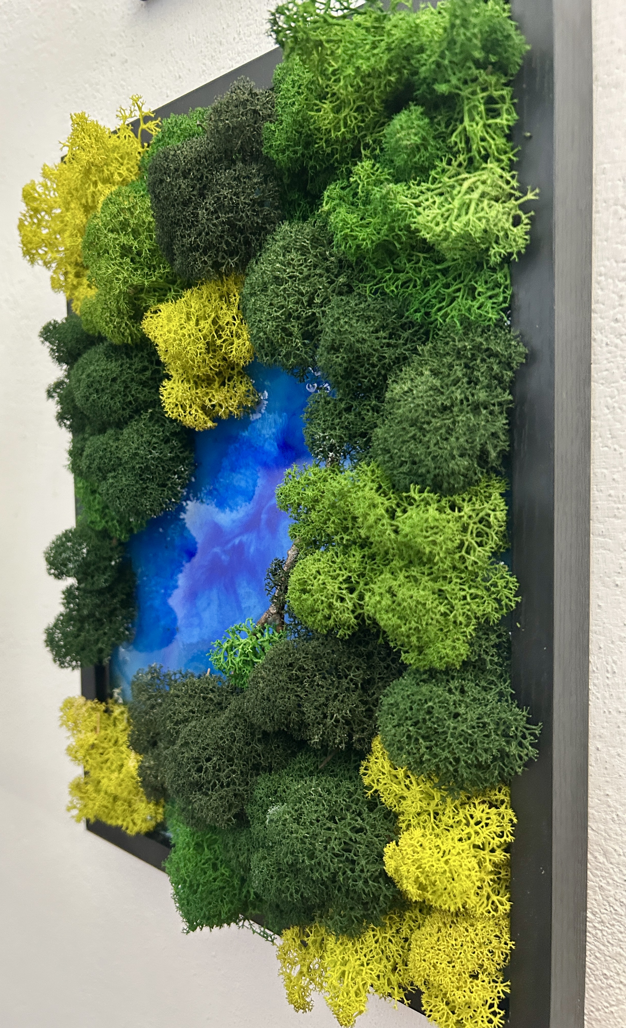 " NON è una stampa" - Vero Muschio + Lago Resina - 3D Reale