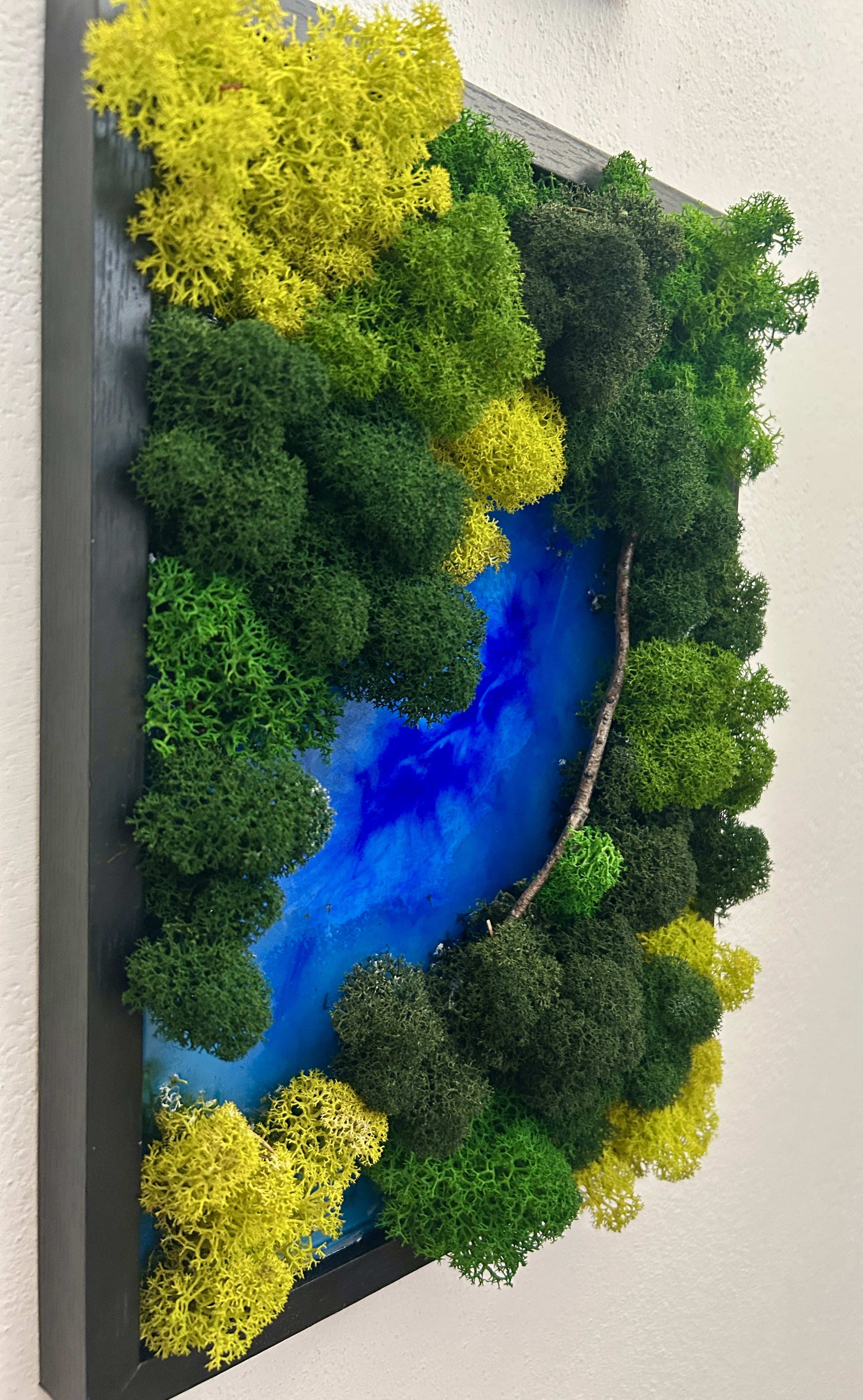 " NON è una stampa" - Vero Muschio + Lago Resina - 3D Reale