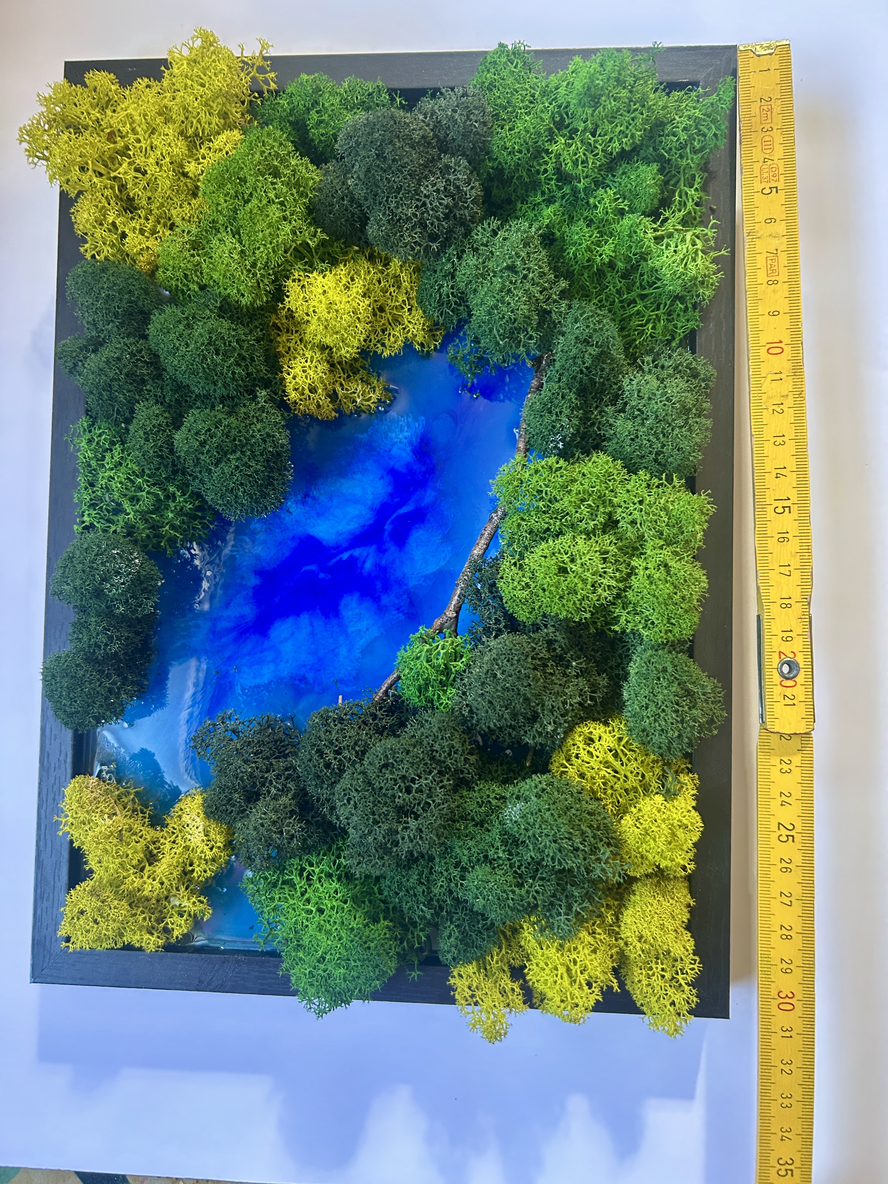" NON è una stampa" - Vero Muschio + Lago Resina - 3D Reale