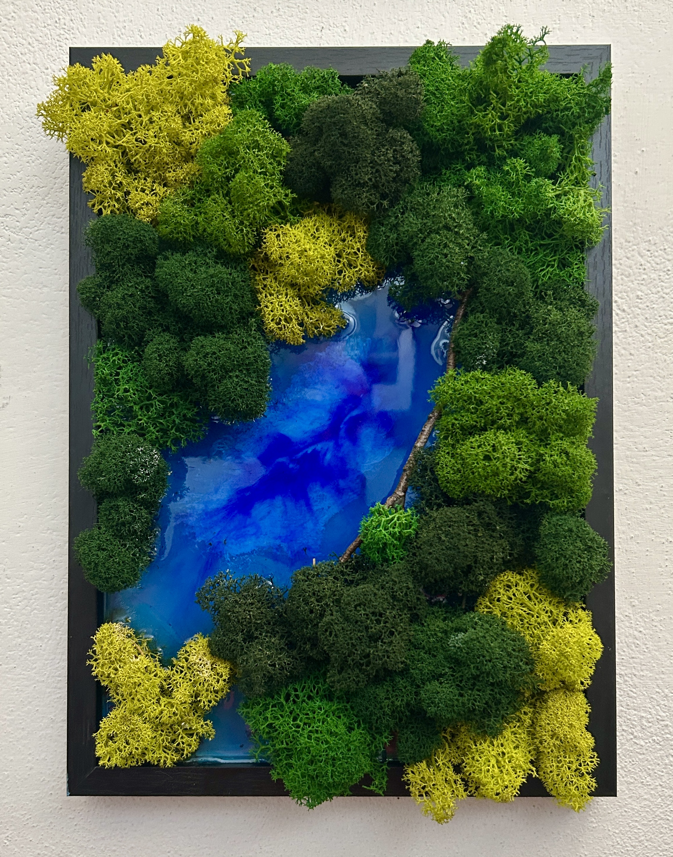 " NON è una stampa" - Vero Muschio + Lago Resina - 3D Reale