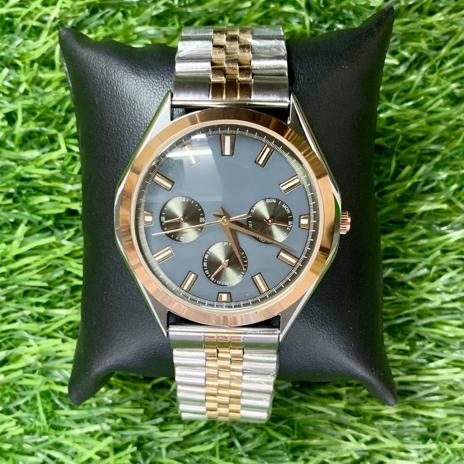 Multi-function Working Dual tone Gents Watch