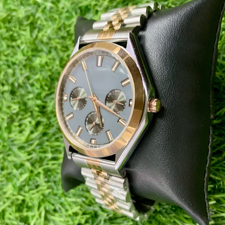 Multi-function Working Dual tone Gents Watch