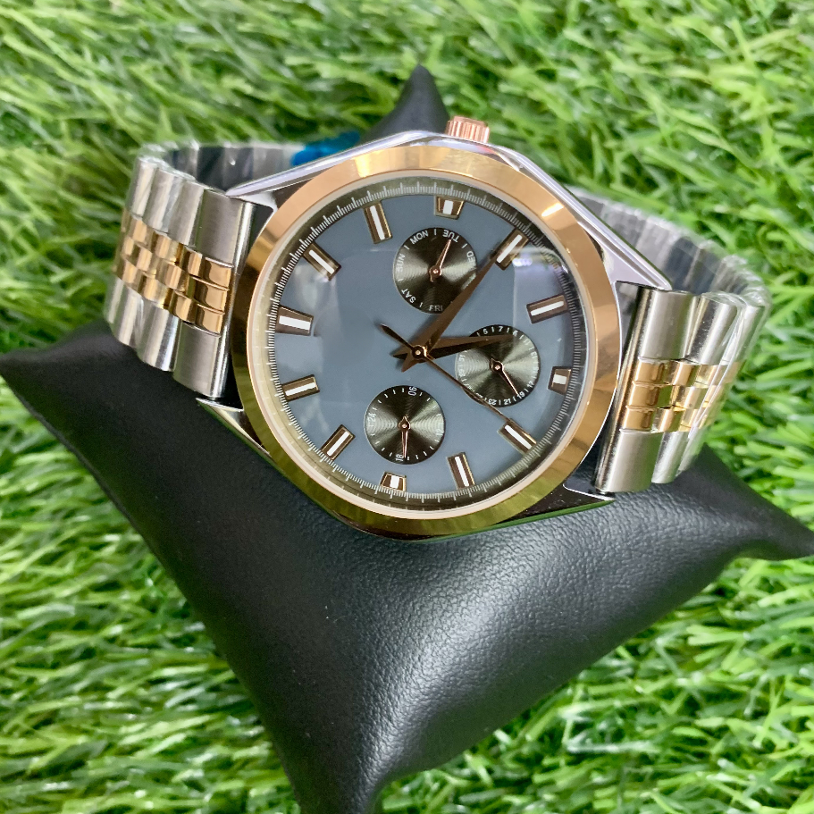 Multi-function Working Dual tone Gents Watch