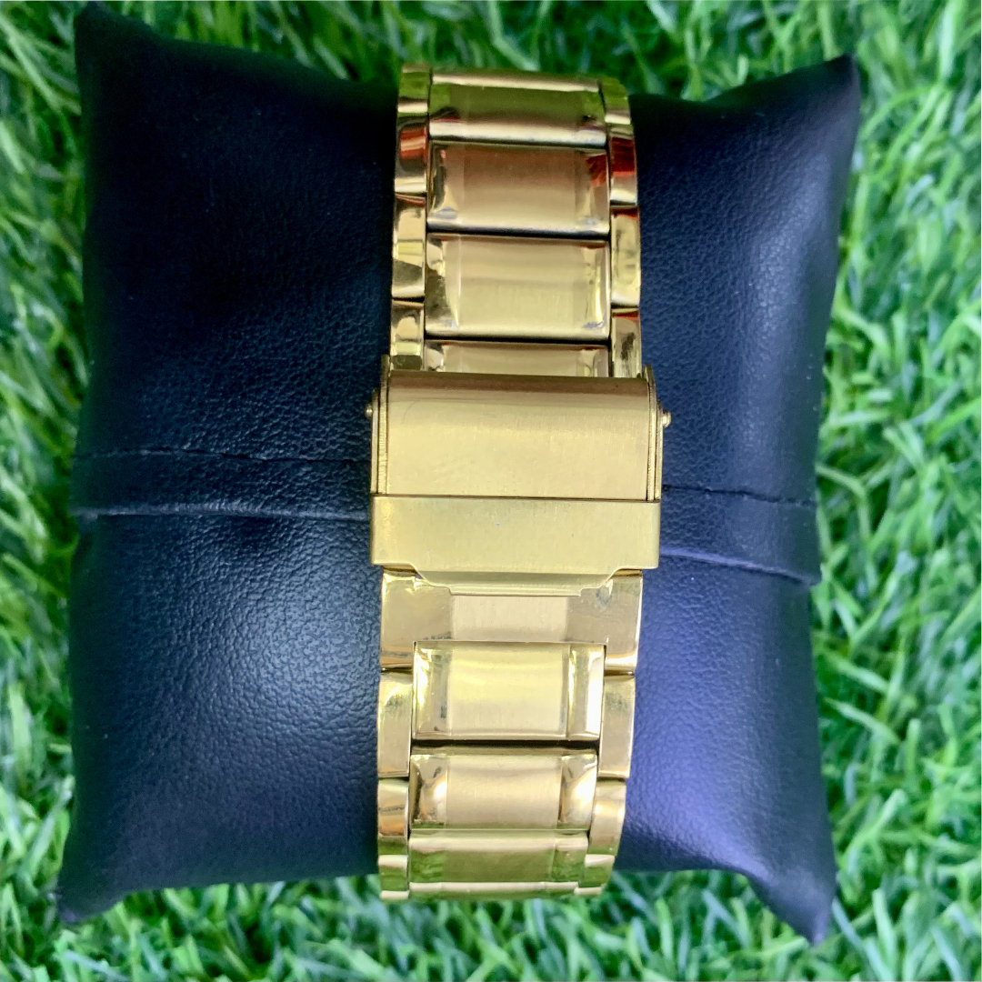 Gold Green-Dial Roman numeral Gents Watch