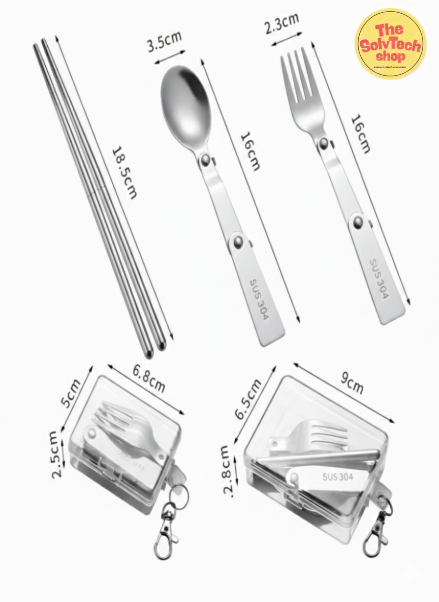 Portable Stainless 304 Steel Cutlery Set