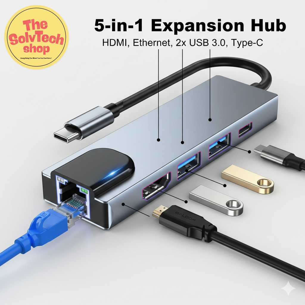5-in-1 USB-C Expansion Hub