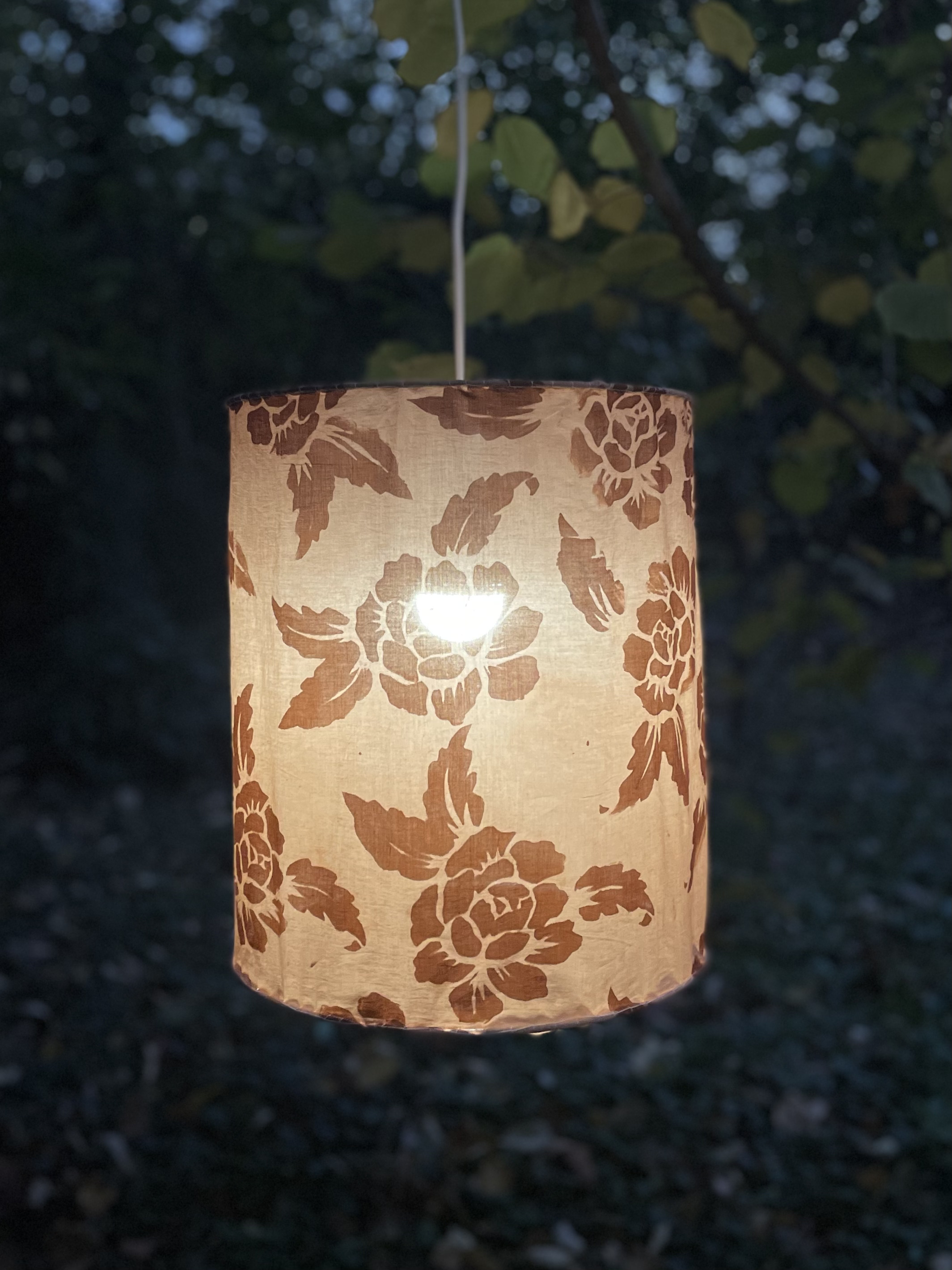 Suspension luminaire tissu - Floraison