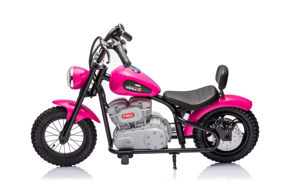 Vaikiškas akumuliatorinis motociklas „A9902“ (36V) (Rožinis)