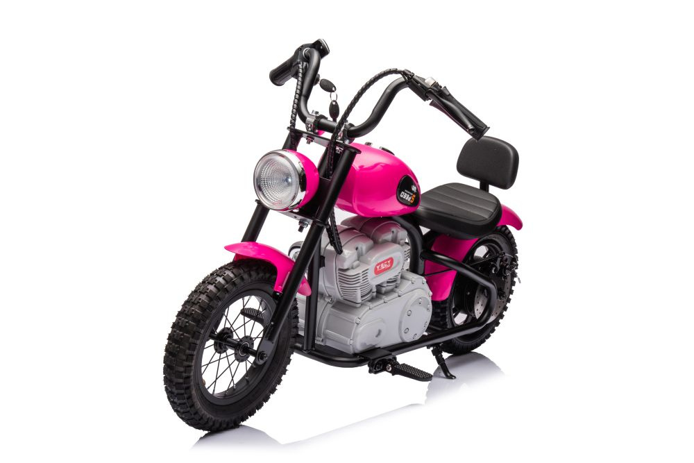 Vaikiškas akumuliatorinis motociklas „A9902“ (36V) (Rožinis)