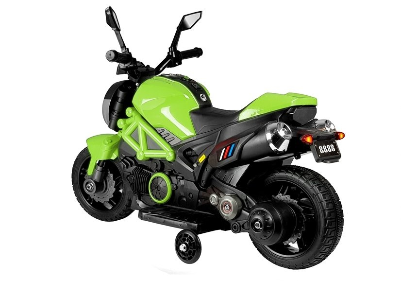 Vaikiškas akumuliatorinis motociklas „GTM1188“ (Žalias)