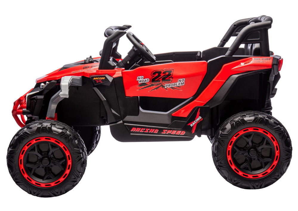 Vaikiškas keturratis elektromobilis „Buggy M3“ 4x4 (Raudonas)
