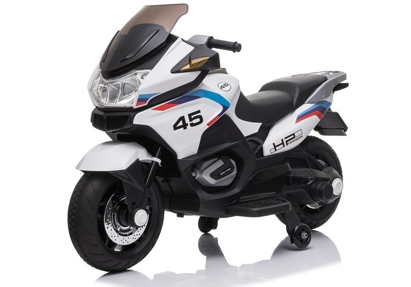 Vaikiškas akumuliatorinis motociklas „XMX609“ (Baltas)