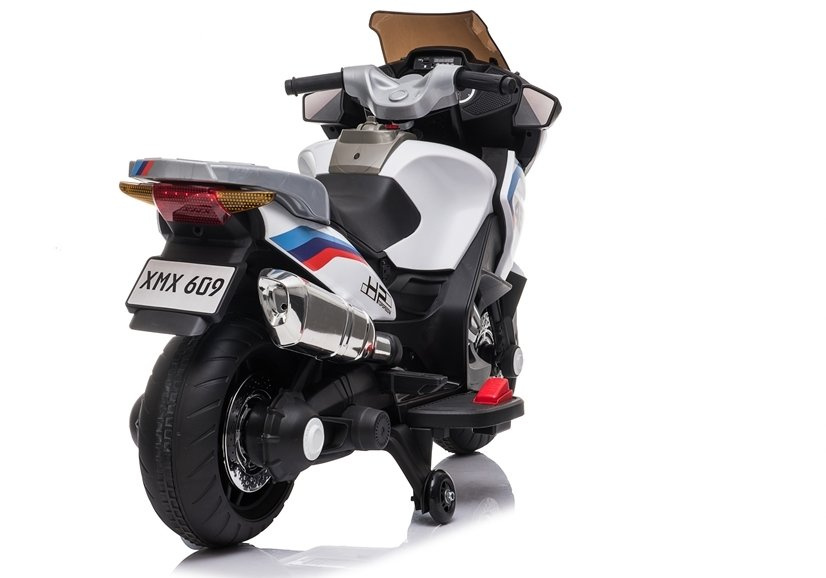 Vaikiškas akumuliatorinis motociklas „XMX609“ (Baltas)