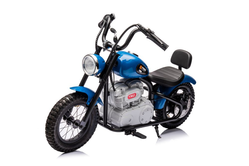 Vaikiškas akumuliatorinis motociklas „A9902“ (36V) (Mėlynas)