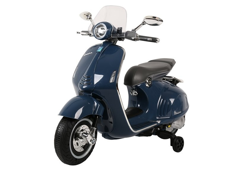 Vaikiškas akumuliatorinis motoroleris „Vespa GTS 300“ (Mėlynas)