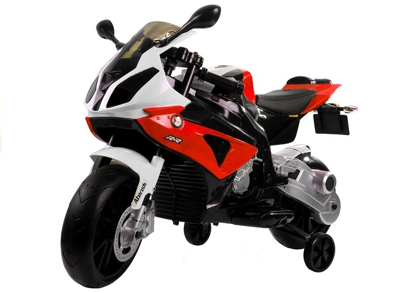 Vaikiškas akumuliatorinis motociklas „BMW S1000RR“ (Raudonas)