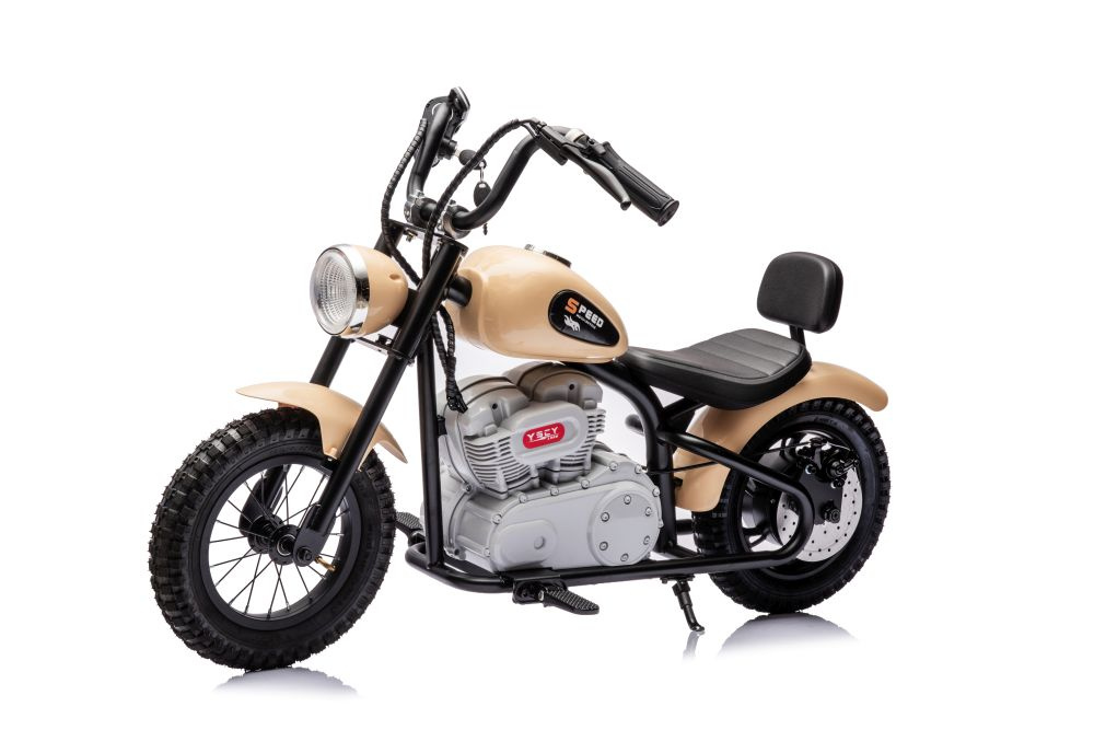 Vaikiškas akumuliatorinis motociklas „A9902“ (36V) (Smėlinis)