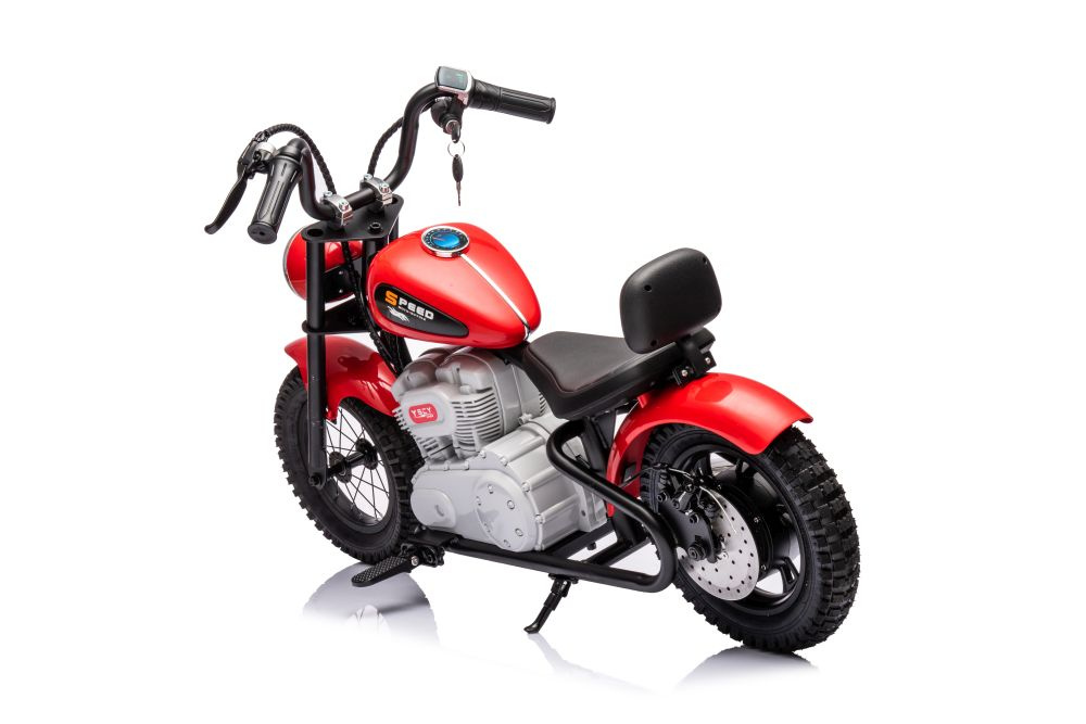 Vaikiškas akumuliatorinis motociklas „A9902“ (36V) (Raudonas)