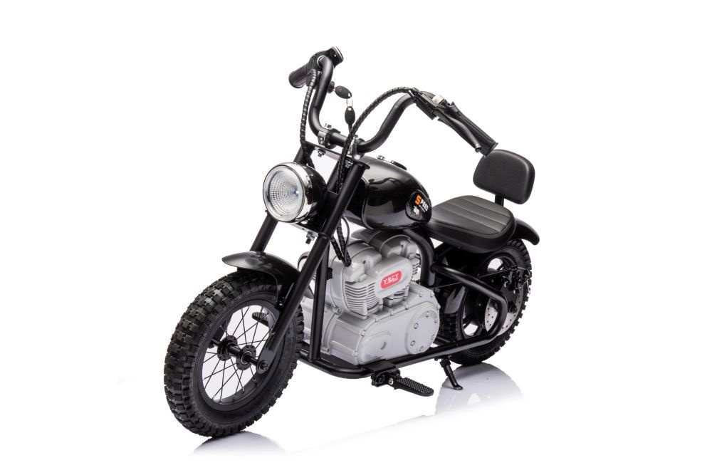 Vaikiškas akumuliatorinis motociklas „A9902“ (36V) (Juodas)