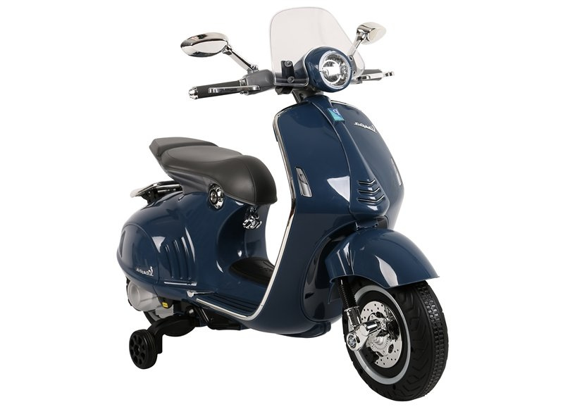 Vaikiškas akumuliatorinis motoroleris „Vespa GTS 300“ (Mėlynas)