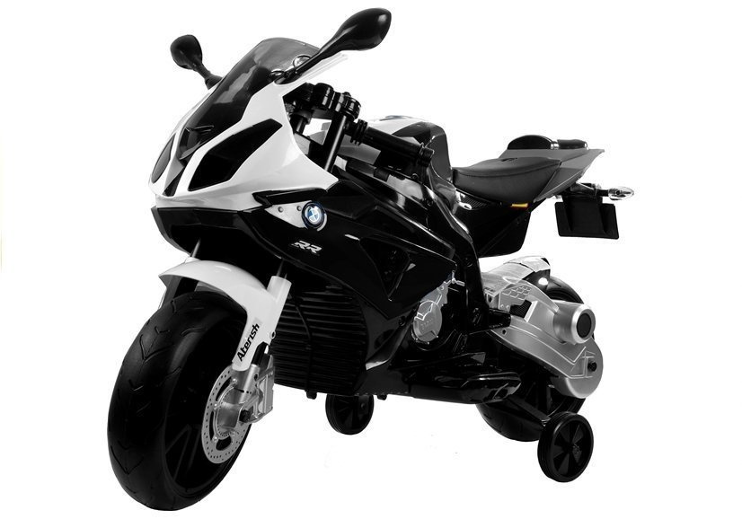 Vaikiškas akumuliatorinis motociklas „BMW S1000RR“ (Juodas)