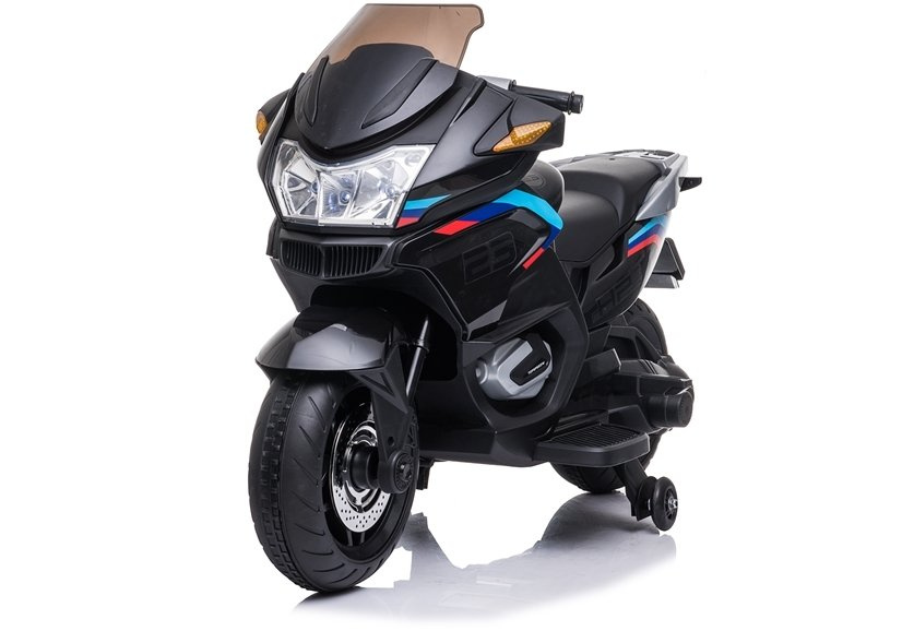 Vaikiškas akumuliatorinis motociklas „XMX609“ (Juodas)
