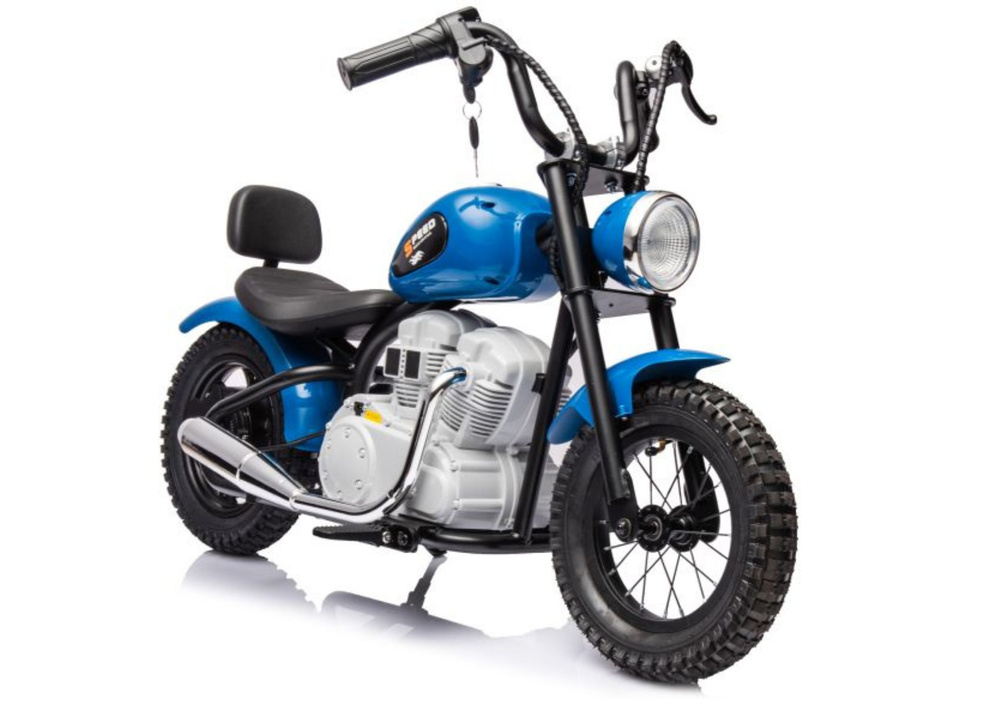 Vaikiškas akumuliatorinis motociklas „A9902“ (36V) (Mėlynas)