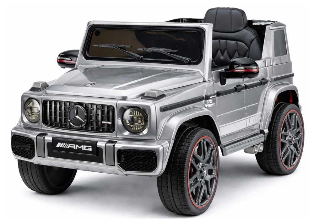 Vaikiškas elektromobilis „Mercedes AMG G 63“ (Sidabrinis)