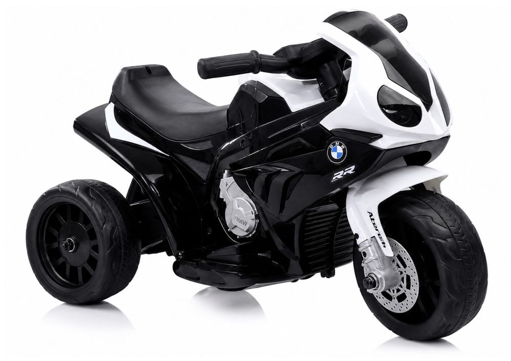 Vaikiškas elektrinis motociklas „BMW S1000RR“ (Juodas)