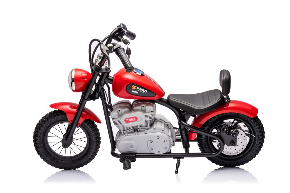 Vaikiškas akumuliatorinis motociklas „A9902“ (36V) (Raudonas)