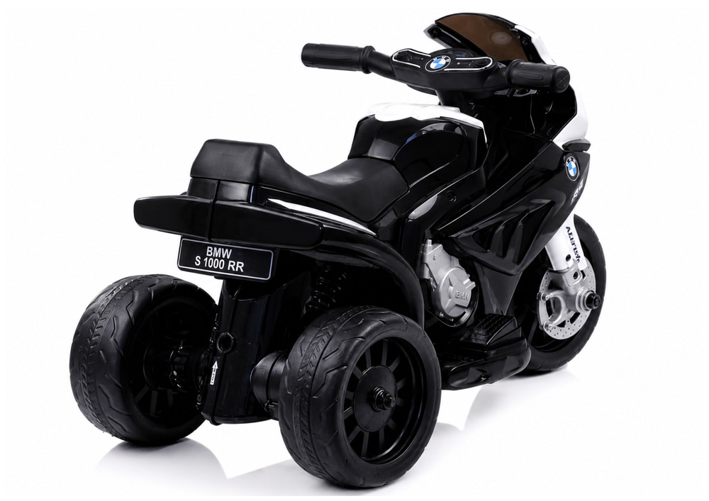 Vaikiškas elektrinis motociklas „BMW S1000RR“ (Juodas)
