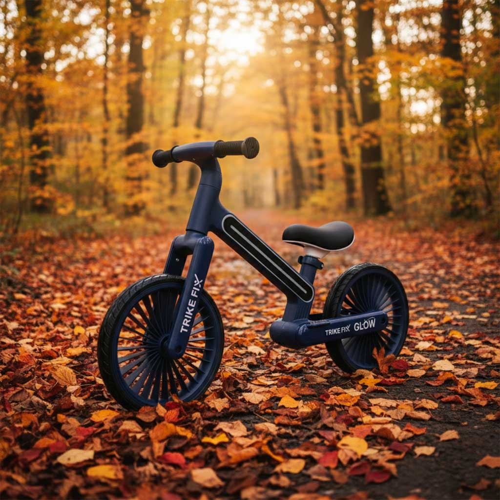 Šviečiantis balansinis dviratukas „Trike Fix Glow LED“, mėlyna