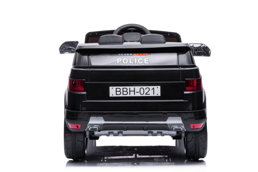 Vaikiškas policijos elektromobilis (Juodas)