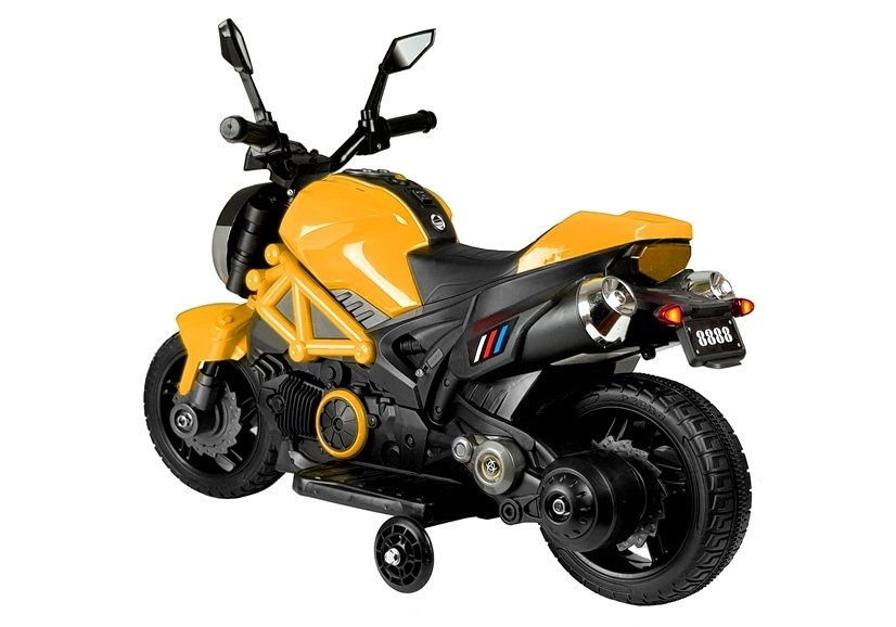 Vaikiškas akumuliatorinis motociklas „GTM1188“ (Geltonas)