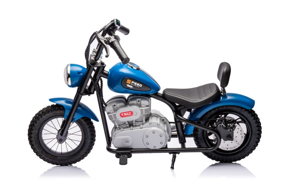 Vaikiškas akumuliatorinis motociklas „A9902“ (36V) (Mėlynas)