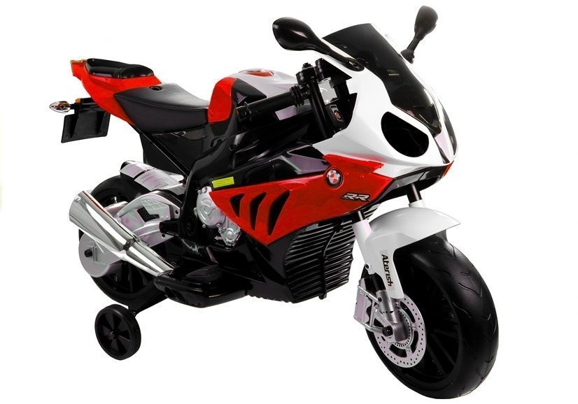 Vaikiškas akumuliatorinis motociklas „BMW S1000RR“ (Raudonas)