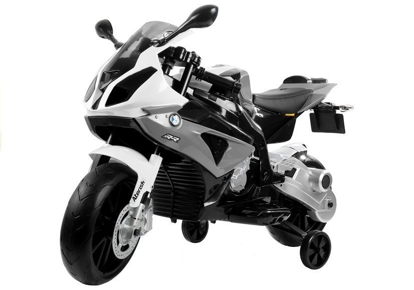 Vaikiškas akumuliatorinis motociklas „BMW S1000RR“ (Sidabrinis)