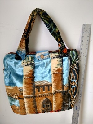 Velvet tapestry handbag  designed by Anna Herman