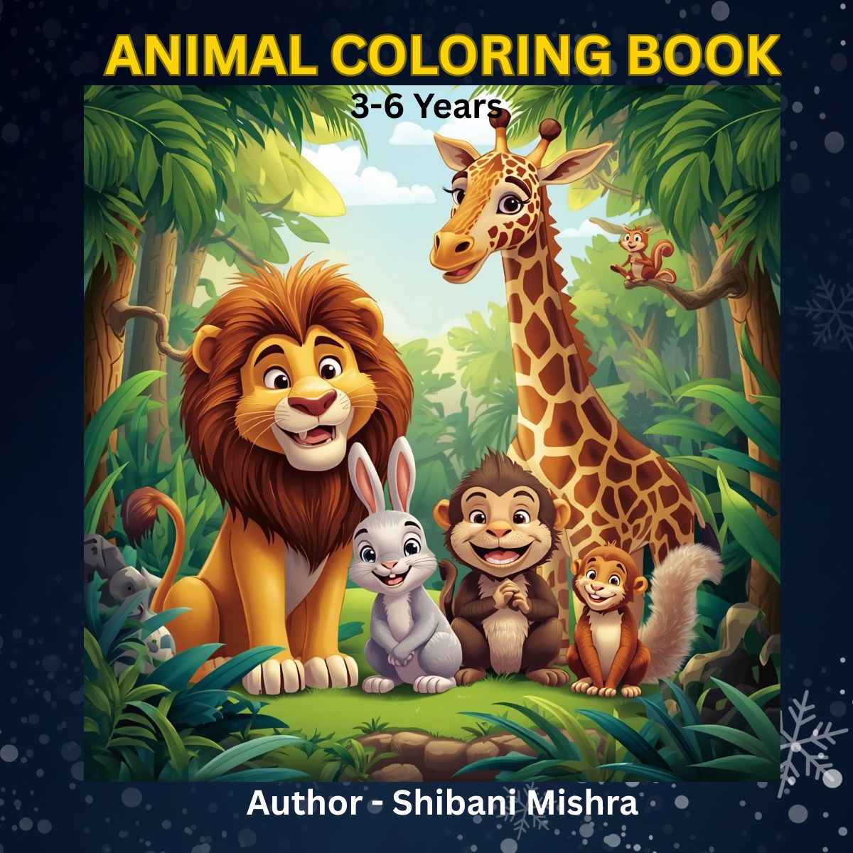 Animal Coloring Book for Ages 3–6 