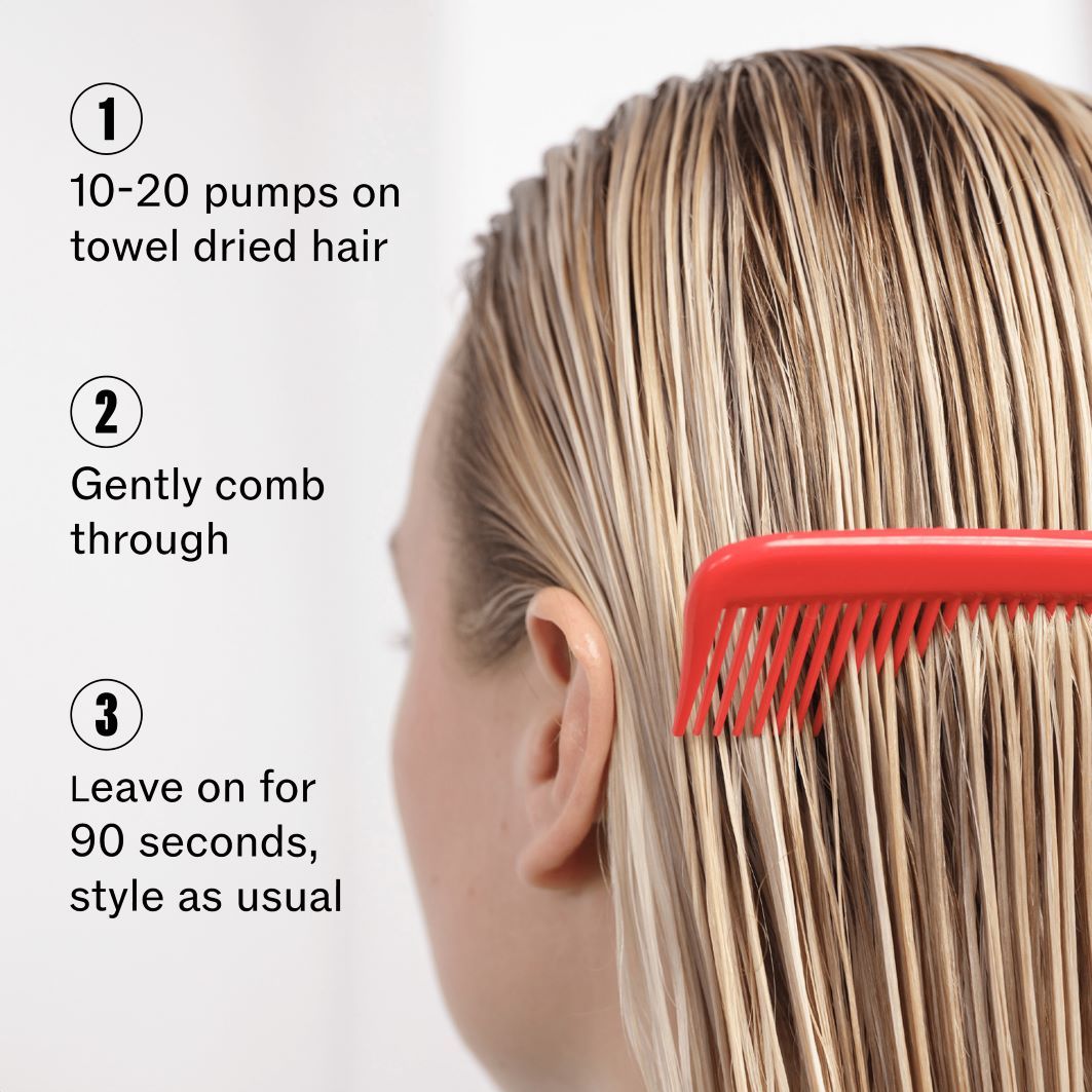 ULTIMATE REPAIR pažeistus plaukus per 90 s atkuriantis nenuplaunamas purškalas STEP 3