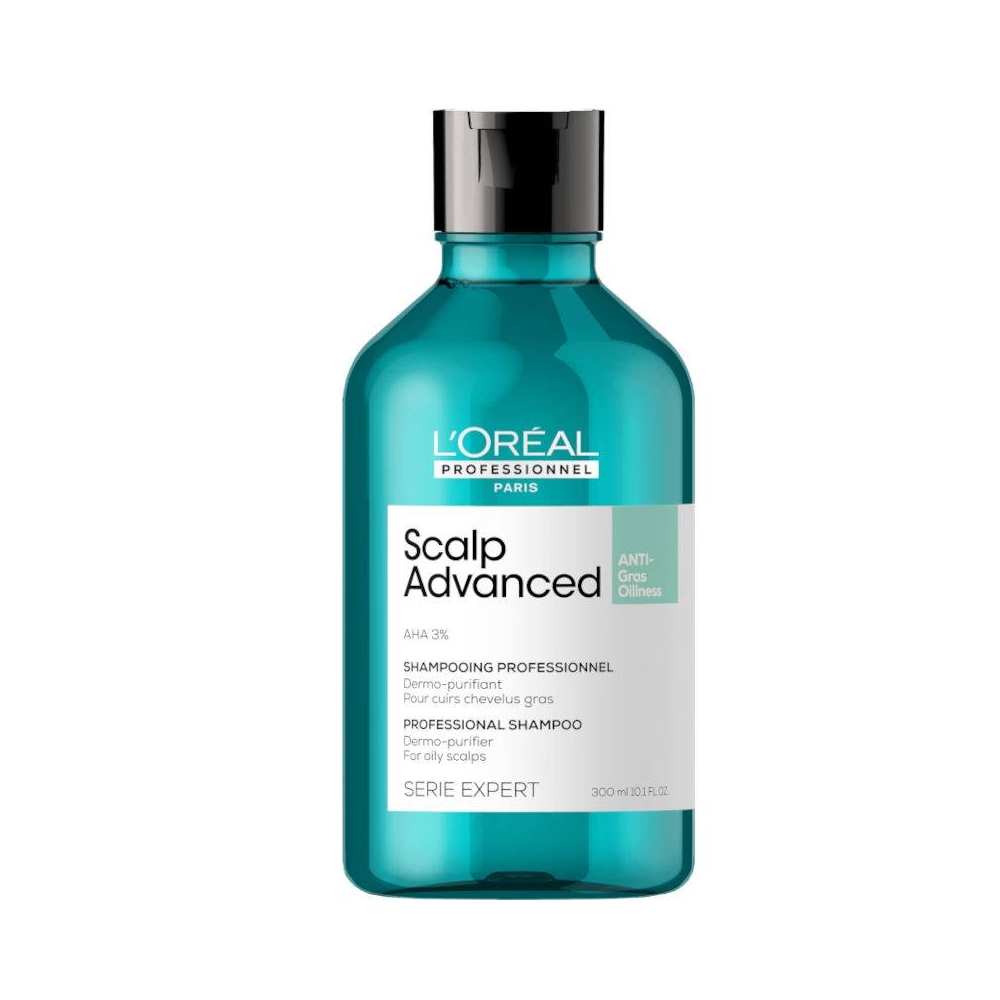 L'Oreal Professionnel Scalp Advanced Anti - Oilness valomasis šampūnas riebiems plaukams 300ml