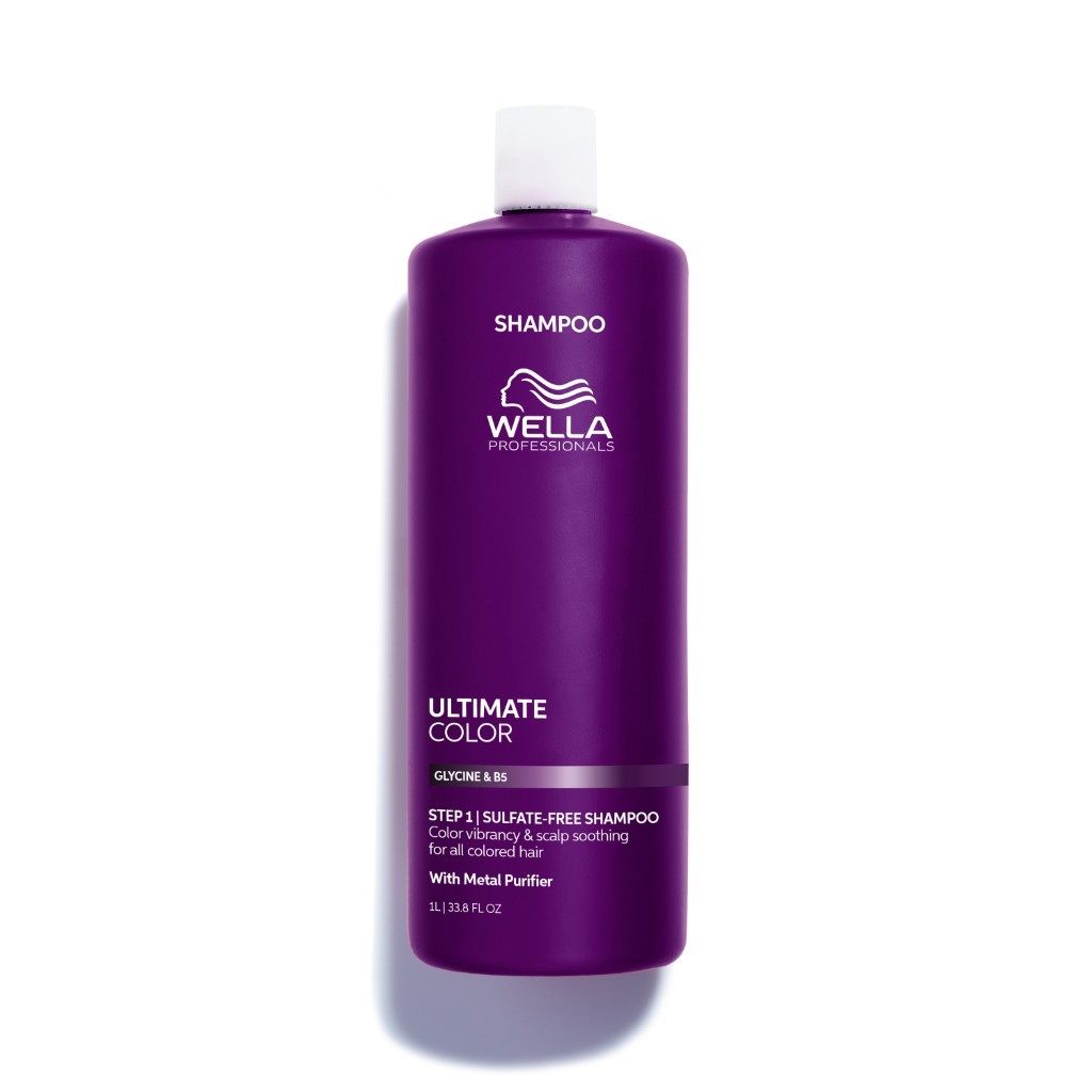 WELLA PROFESSIONALS ULTIMATE COLOR Shampoo – Dažytų plaukų šampūnas be sulfatų STEP 1 | 250ML | 1000ML