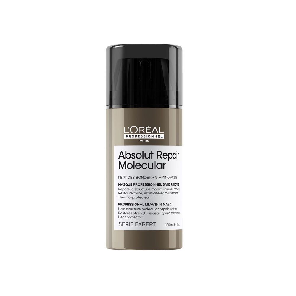L'Oréal Professionnel Absolut Repair Molecular molekulinę struktūrą atstatanti nenuplaunama kaukė pažeistiems plaukams 100ml
