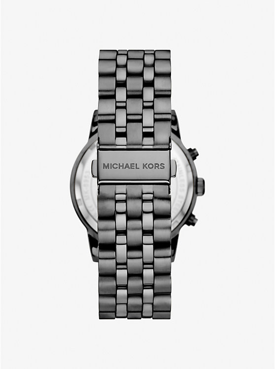 Michael Kors Outlet Oversized Hutton Gunmetal Watch