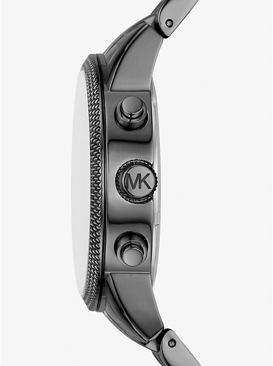 Michael Kors Outlet Oversized Hutton Gunmetal Watch